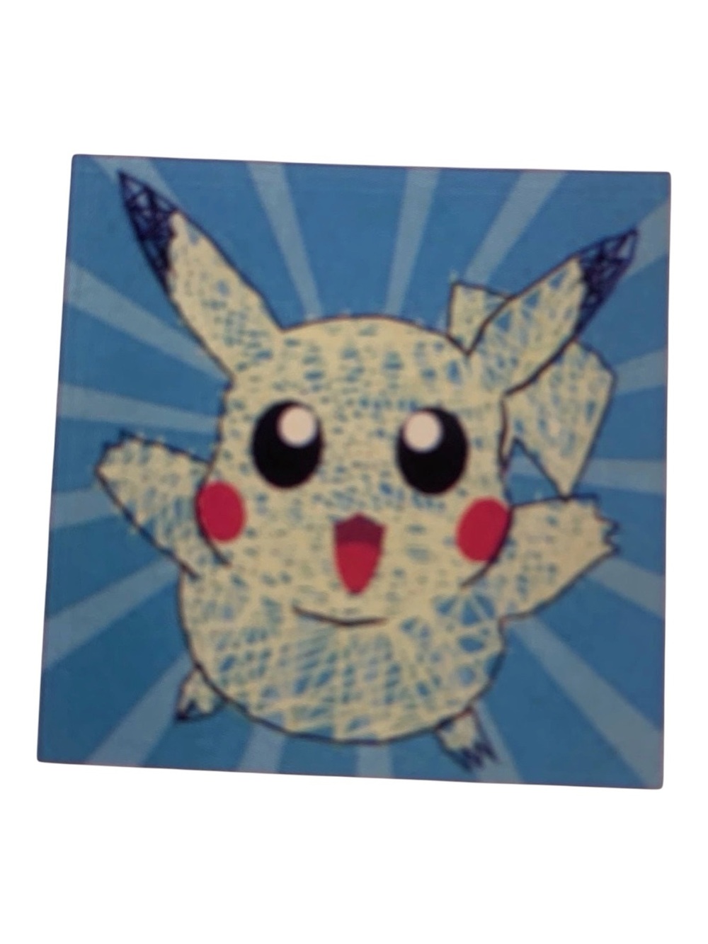 Vintage Pokémon Pikachu String Art Kit DIY Craft EVA Foam Boards Unused Open Box